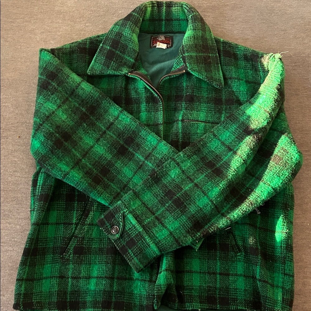 Vintage hunting jacket.  Hole on the inner lining of game pocket